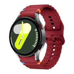 Silicone Sport Band Bracelet for Galaxy Watch - Original and Enhanced Design (Wine red 09)