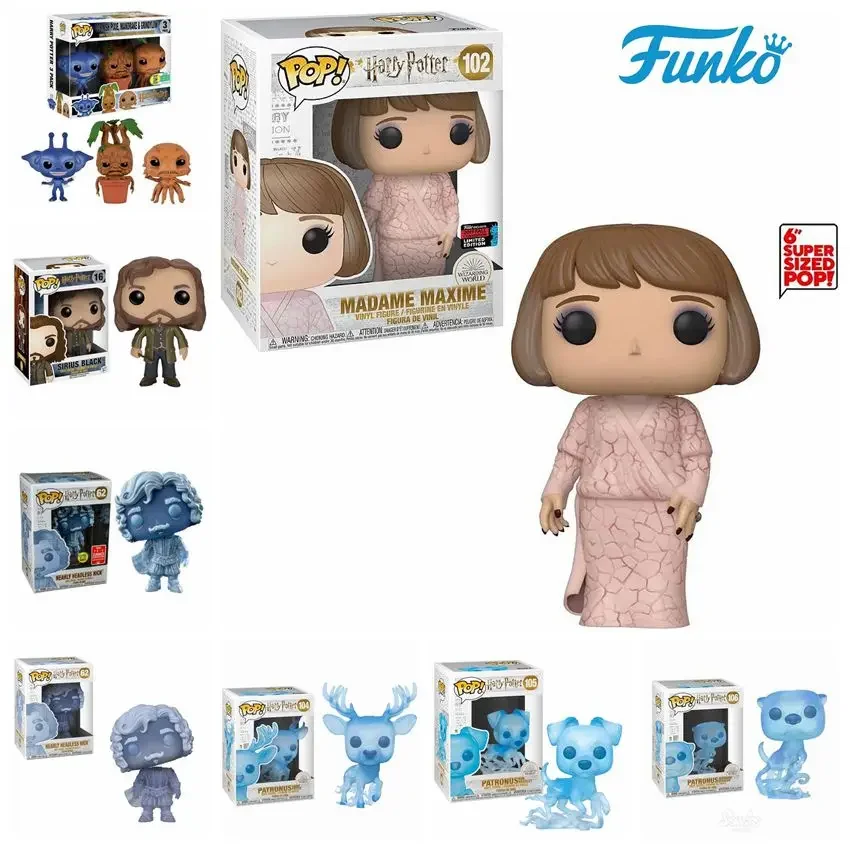 thumbnail image 2 of FUNKO Pop Patronus NEARLY HEADLESS NICK 62 Sirius Black 16 MADAME MAXIME 102 GRINDYLOW Pack de 3 figuras de vinilo de colección Modelo de juguetes, 2 of 5