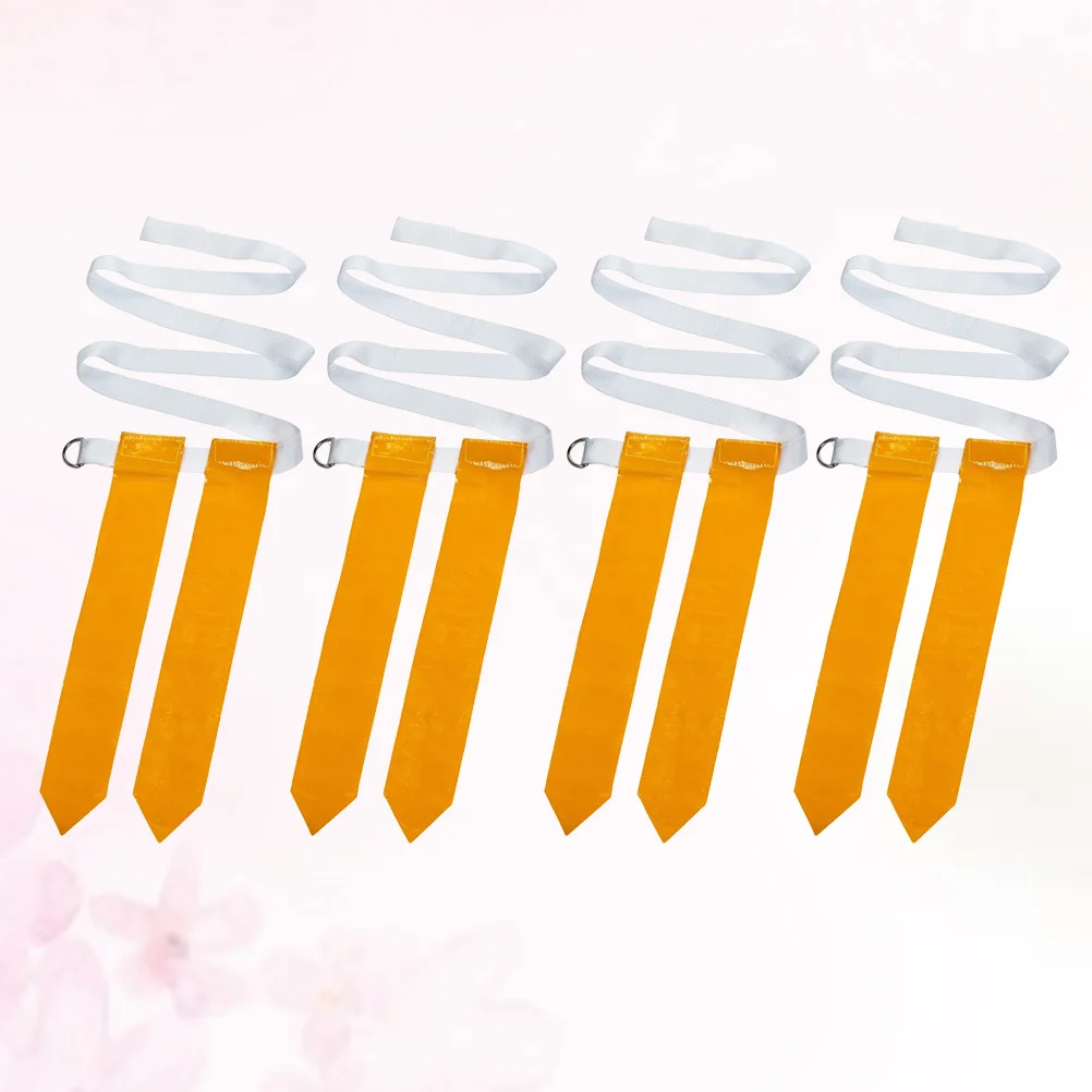 4Pcs American Football Waist Flags Nylon Rugby Belt Double Stitched Safe Kids Training Accessory Game Streamer Label Webbing view 5