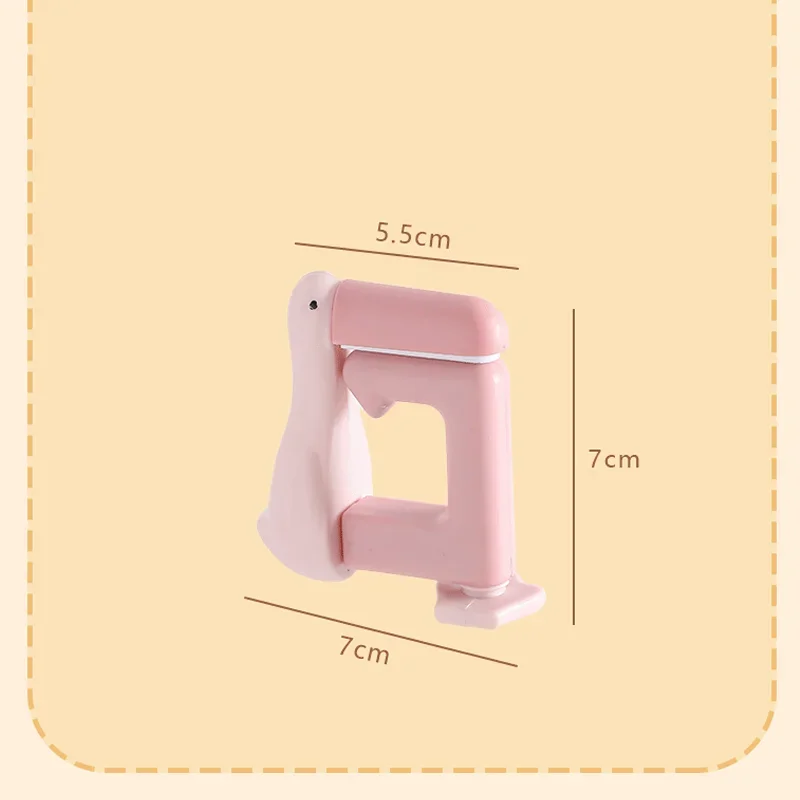 1pc Duck-Shaped Backpack Hook,Cute Cartoon Design, Adjustable Door-Mounted Organizer with White,Yellow Plastic Hooks for Office