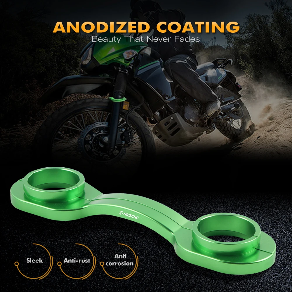 Motorrad Gabel Klammer Gabel Stabilisator CNC Aluminium Für Kawasaki KLR650 KLR650 2008-2024 2009 2010 2011 2012 2013 2014 2015 2016 – Detail 4