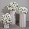 30/40cm White Baby Breath Rose green leaf Artificial Flower Ball Wedding Table Centerpiece Deco Floral Event Party Prop 1