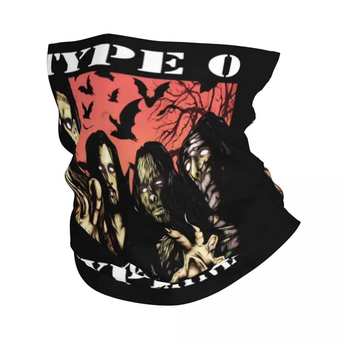 

Тяжелый металлический рок-браслет, O-образный отрицательный Бандан, шейный Гетр для лыжного спорта, охоты, мужской и женский шарф-повязка, обогреватель