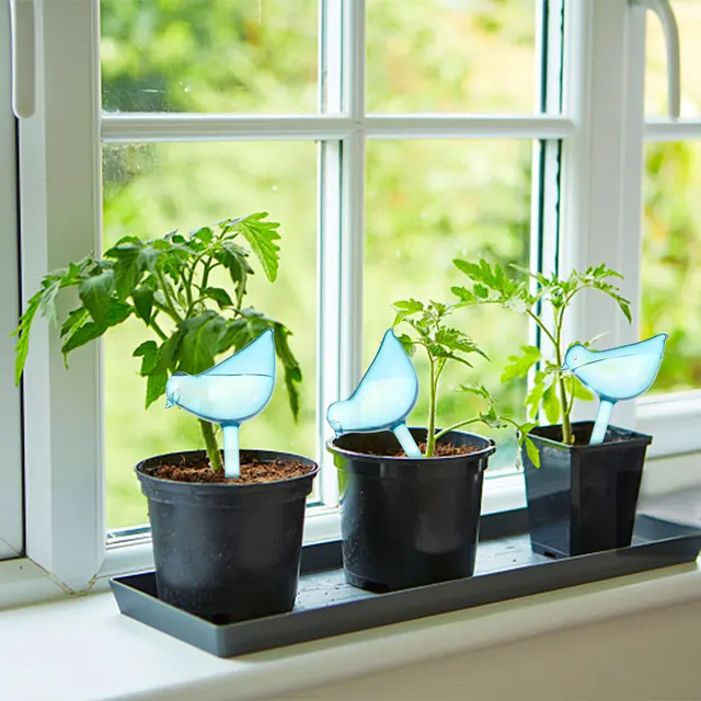 Nagy Növények Ön Öntözésgömbök Madár Alakú Kerti Öntözők Pvc Utazási Csepegtető Öntözőkészülék Lusta Automatikus Vízző - Image 3