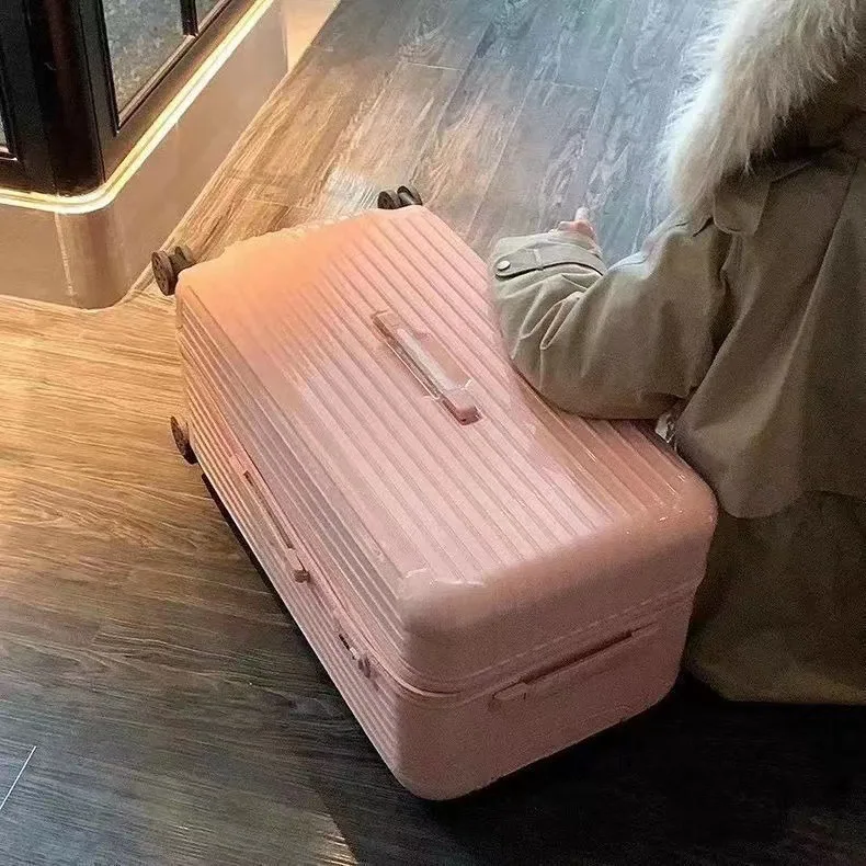 PLUENLI Luggage New Women's Large Capacity Universal Wheel Male Student Thickened Password Trolley Password Box