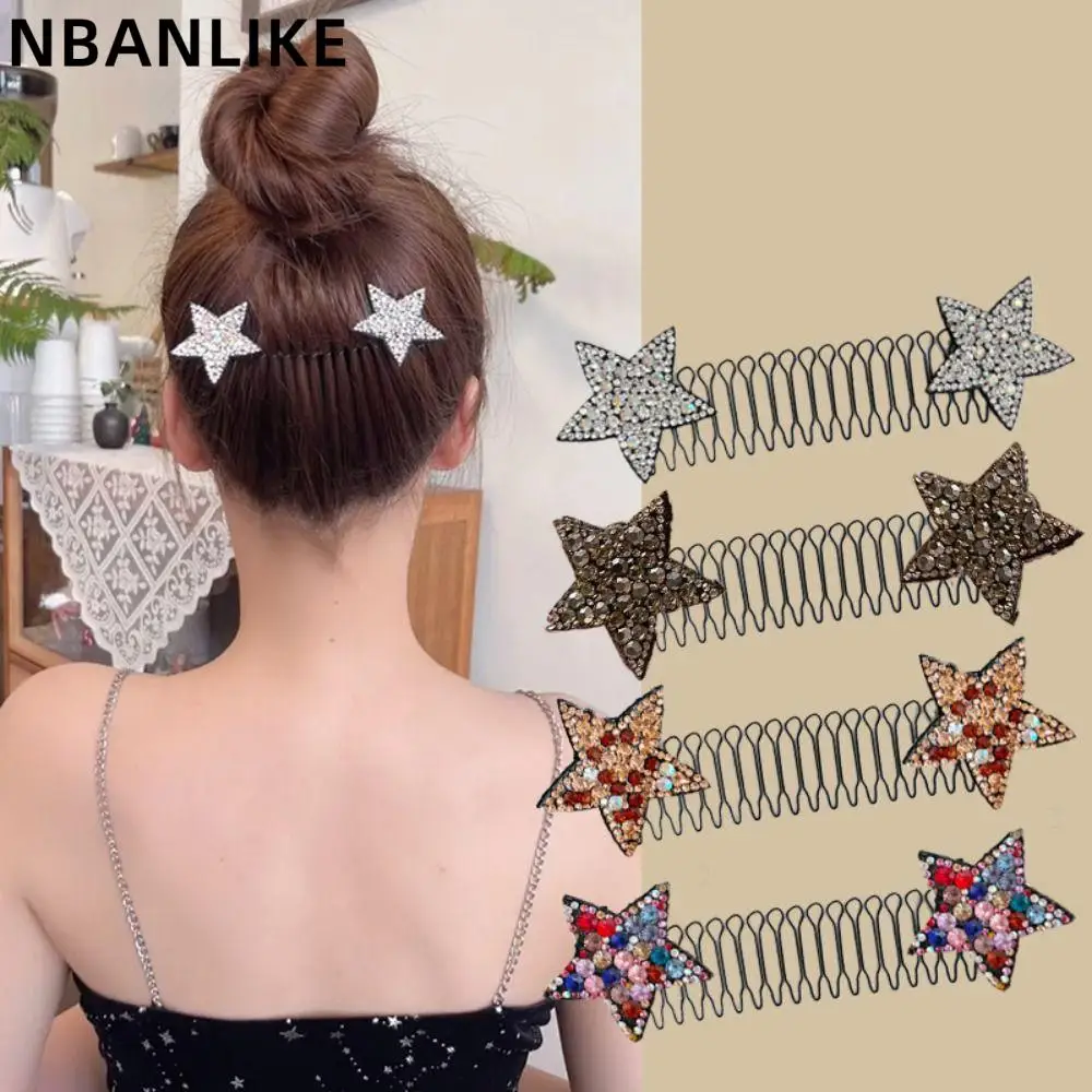 

Sweet Diamond Star Butterfly Bow Invisible Extra Hair Holder 10cm U Shape Hair Styling Hair Clip Headwear