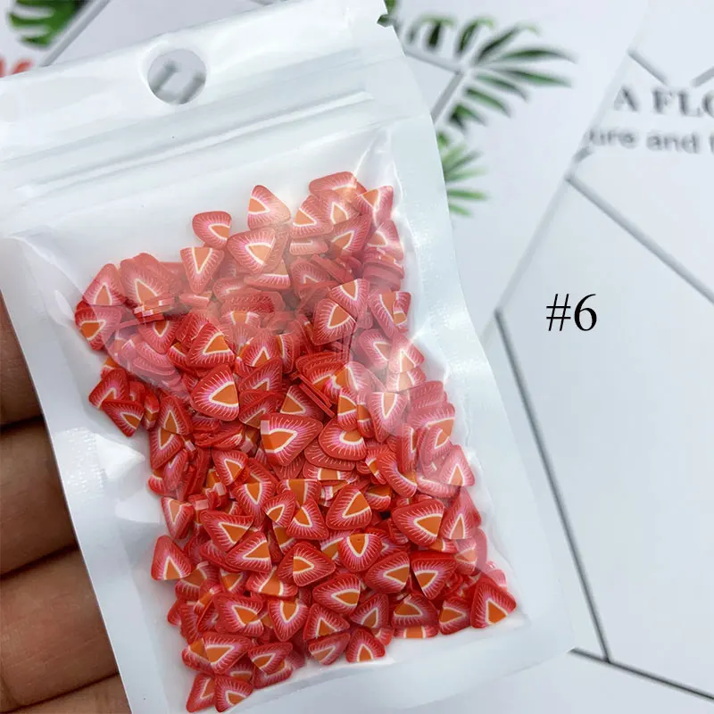 Lip Gloss DIY Decorations Fruit Soft Clay Slice