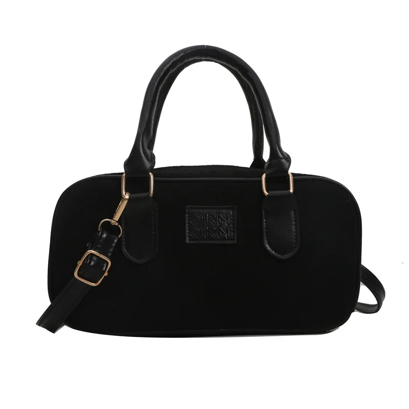 Retro Fashion Simple Matte Texture Handbag Winter New Foreign Style Versatile Shoulder Bag Luxury Brand Women's Crossbody Bag