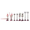 8pcs/lot Miniature Traffic Signs Railroad Scene ABS Plastic Vehicle Toys Railway Train Layout for Diorama 4