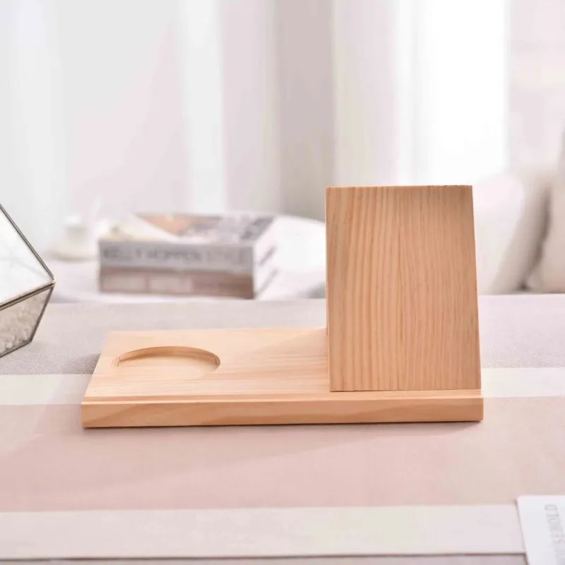 Holder Portable Reading Bookcase Wooden Triangle Reading StandCreative Solid Wood Triangle Bookmark Holder Home Wooden With Cup