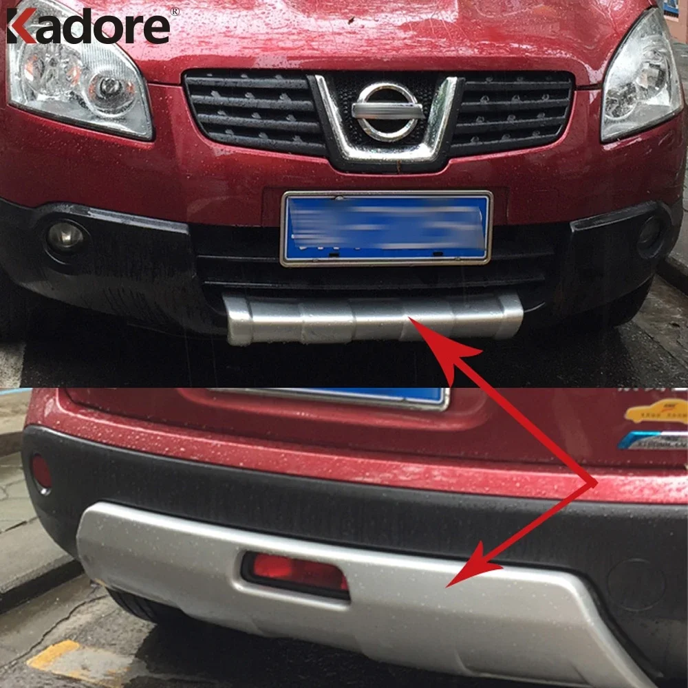 

Накладка на передний и задний бампер для Nissan Qashqa/Dualis 2007-2010 2011 2012 2013, матовая защитная накладка на нижнюю часть автомобиля, защитные аксессуары