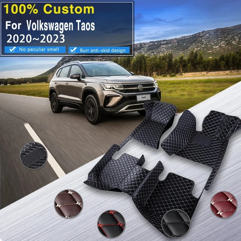 Floor Mats For VW Volkswagen Taos Tharu 20202023 Waterproof Tapetes