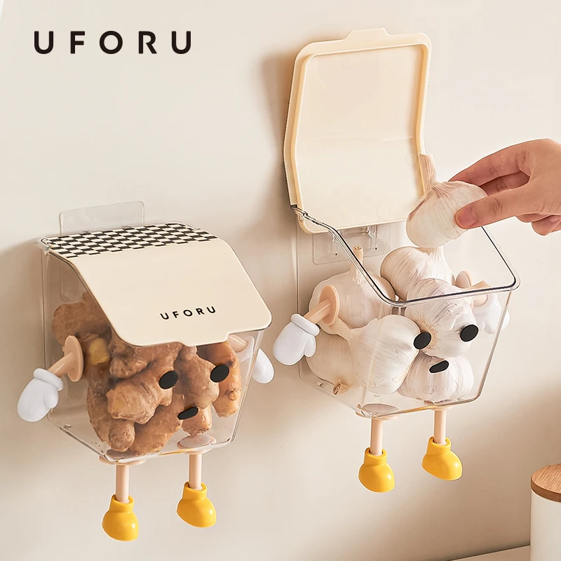 Kitchen Onion Ginger and Garlic Storage Box Shelf for Wall Hanging Seasoning Storage storage box kitchen storage box seasoning storage container