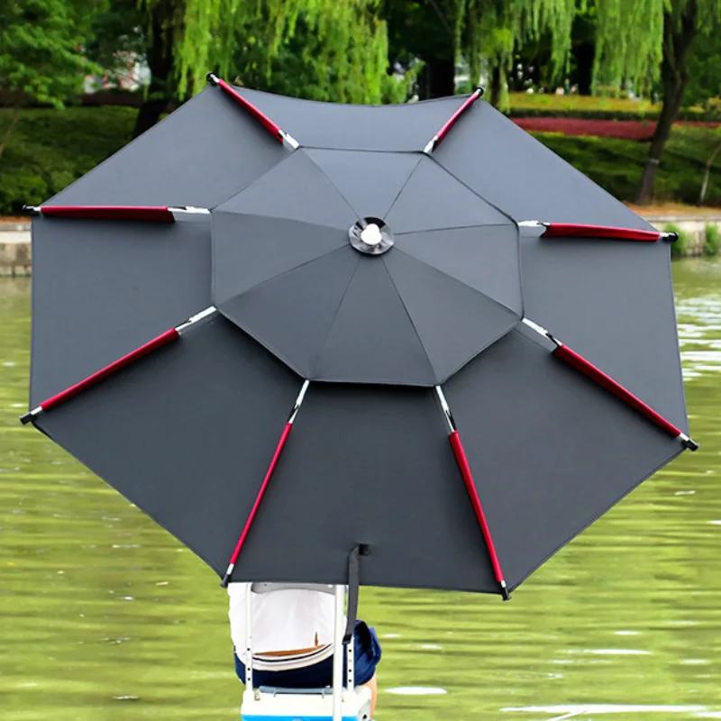 Outdoor Beach Sun Shade Waterproof Universal Adjustable Double Layer Pop Up Ice Carp Fishing Tent Umbrellas