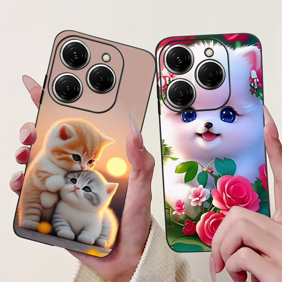Stylish Painted Soft TPU Phone Case - For Tecno Spark 20 Series