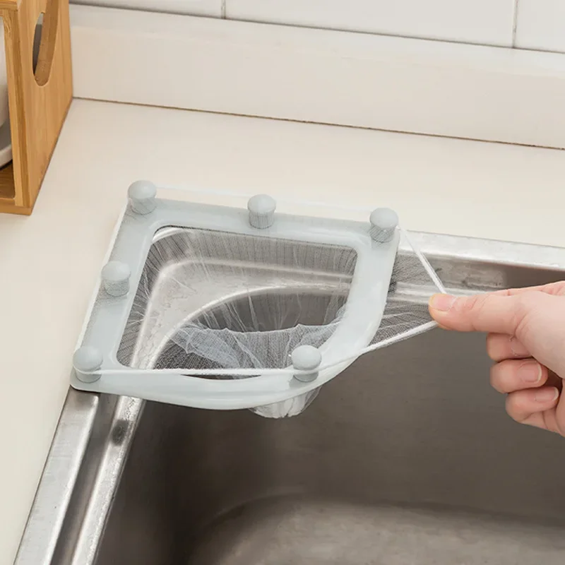 30PCS Suction Cup Sink Filter Screen Sink Organizer Kitchen Storage Bag Drain Rack Disposable Trash Bin