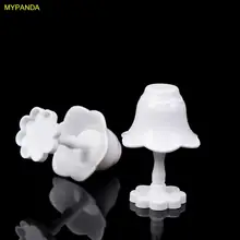 

2PCS Dollhouse Miniature Small Table Lamp Furniture Decor Toys Accessories Korean Simple White Small Table Lamp