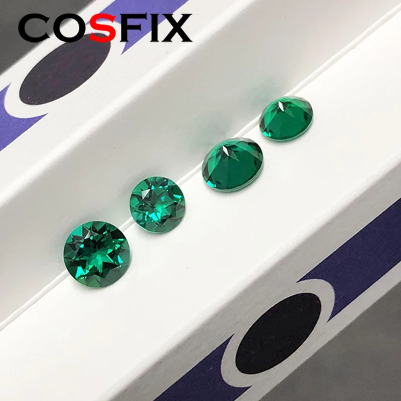 Lab Grown Zambia Gemstone Round Shape Loose Gemstones Colombia For Jewelry Making AGL Certificate