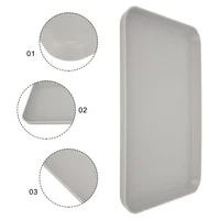 1Pc Rectangular Serving Tray Anti Slip Scratch Resistant Smooth Tray Plate Food Plate For Kitchen Home Decoration Accessories 1