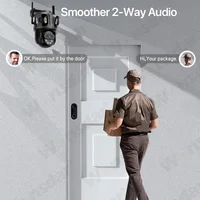 WONSDAR PTZ caméra IP WiFi Surveillance vidéo extérieure caméra de vidéosurveillance trois écrans suivi automatique Ful HD Audio couleur Vision ICSEE APP 4