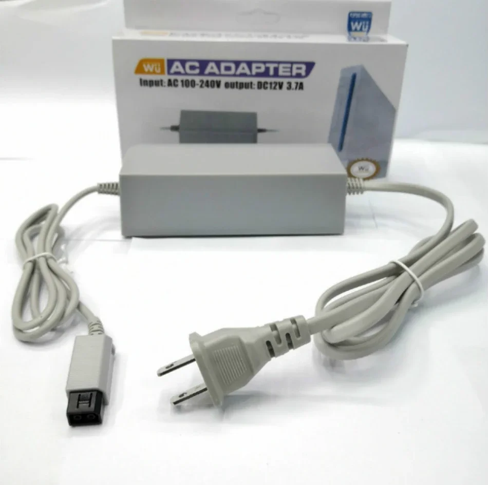 

50 шт., настенный адаптер питания для контроллера Nintendo Wii, 100-240 В переменного тока