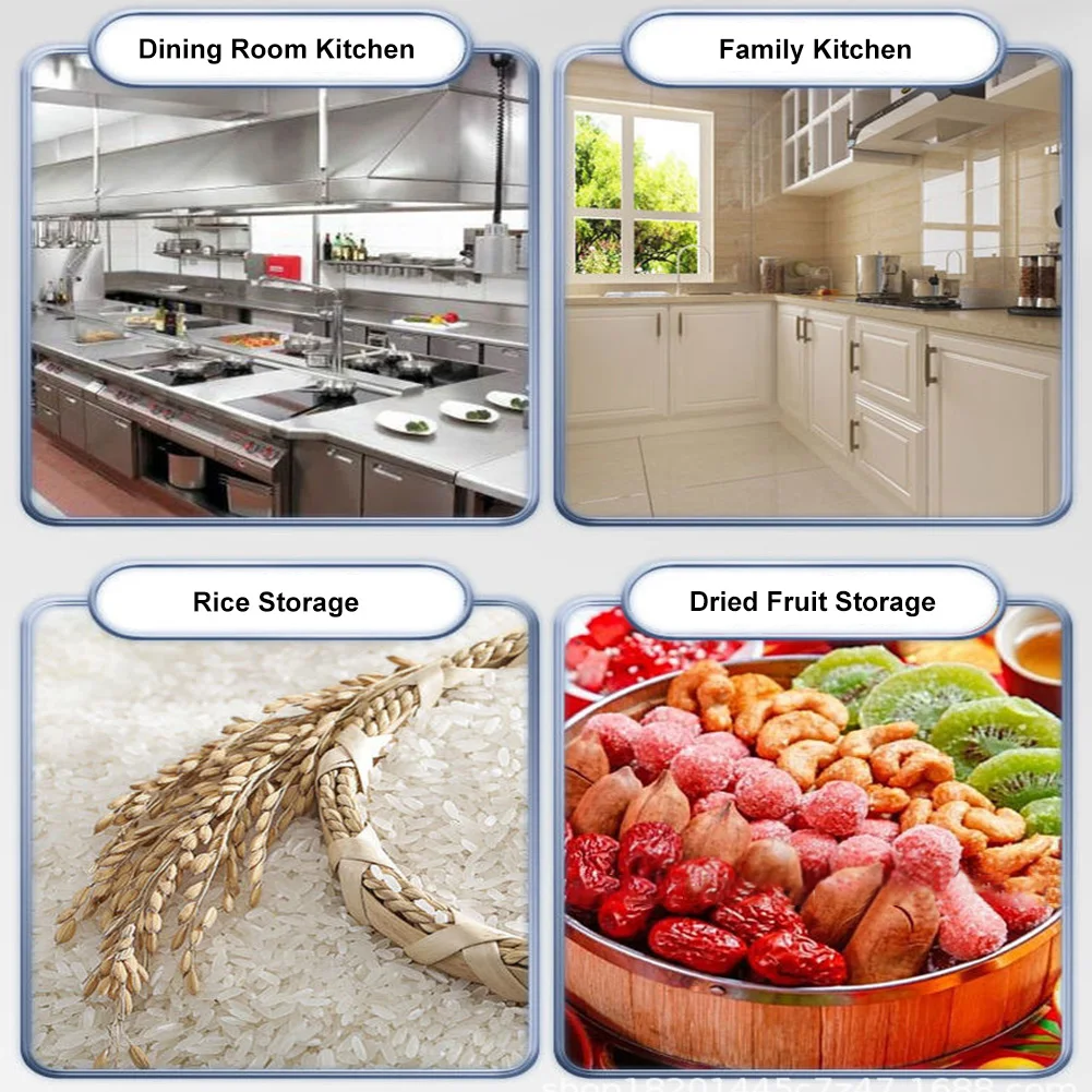 6/12/21/33L 304 Stainless Steel Canister with Seal Lid Food Oil Sugar Milk Storage Bucket with Handles Home Kitchen Container