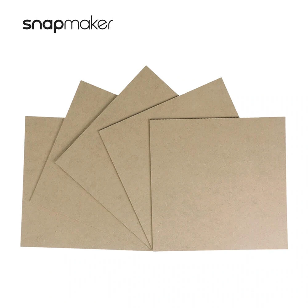 printing polycarbonate 5-Pack MDF Wood Sheet for Snapmaker 2.0 3-in-1 3d Printer Laser Engraver CNC Carving Wear-Resistant Soft Laser Cutter Material abs plastic filament