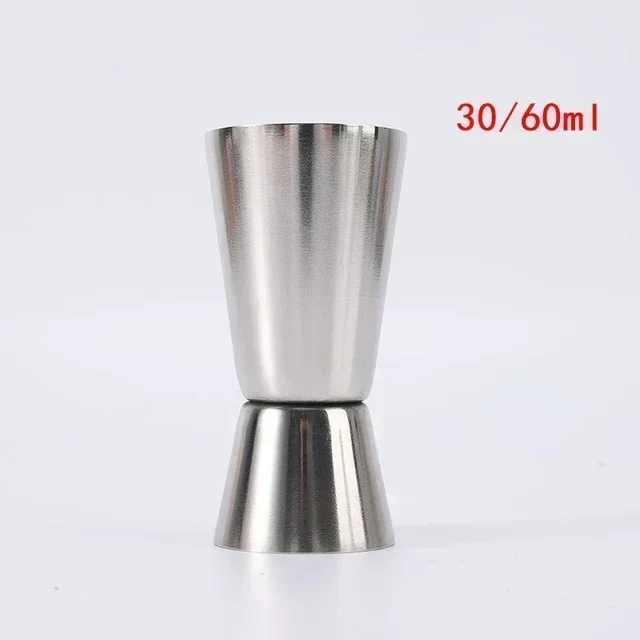 Dual-Sided Stainless Steel Measuring Cup and Cocktail Shaker - Essential Bar Tool and Kitchen Gadget for Mixology and Mojito Crafting