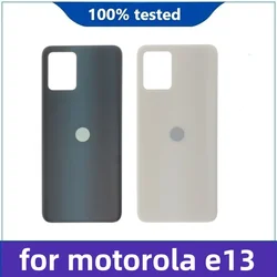 Premium Back Battery Cover Case with Logo for Motorola e13 - Sleek 6.7 Rear Housing Replacement (White)
