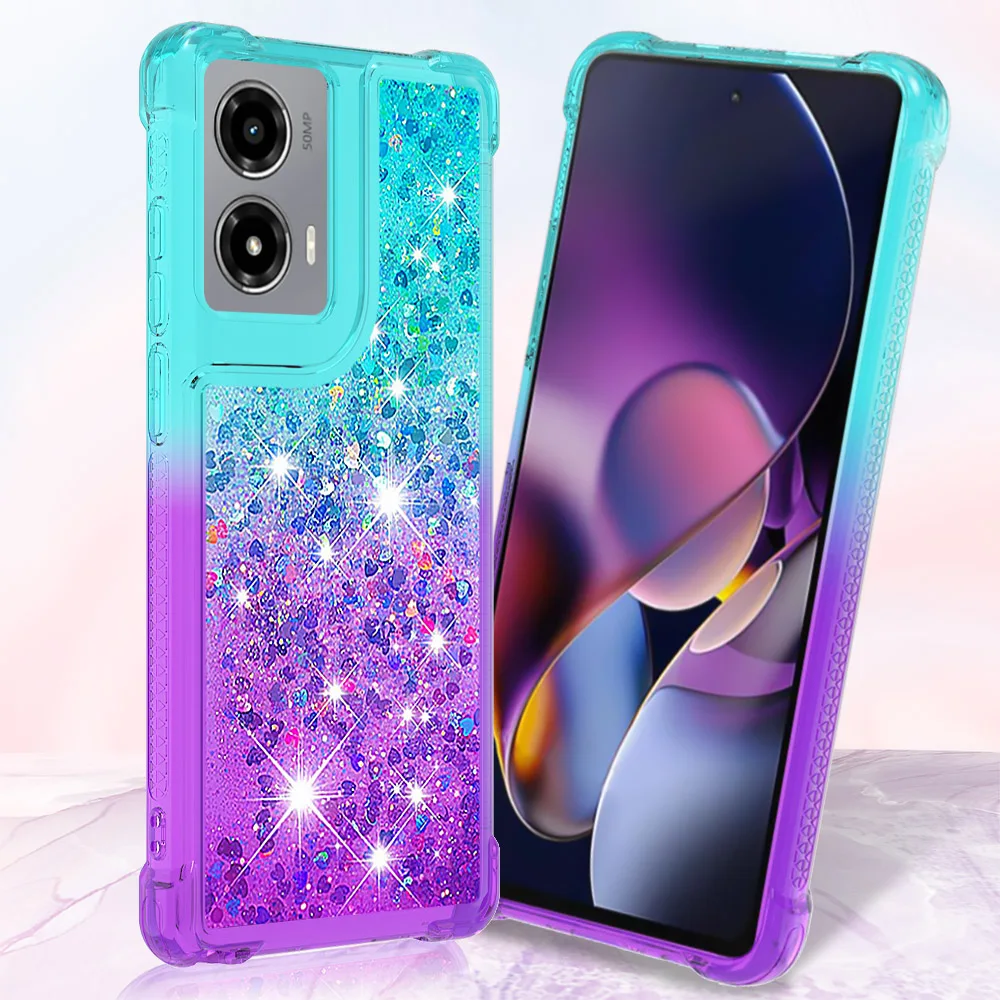Dynamic Liquid Quicksand Bling 3D Glitter Phone Case - Stylish Protective Cover