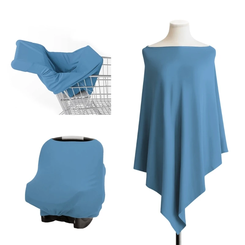 Breastfeeding Towel Nursing Cover Soft Breathable Privacy Nursing Apron Breast Feeding Cover Scarf Ponchoes for Mother A2UB
