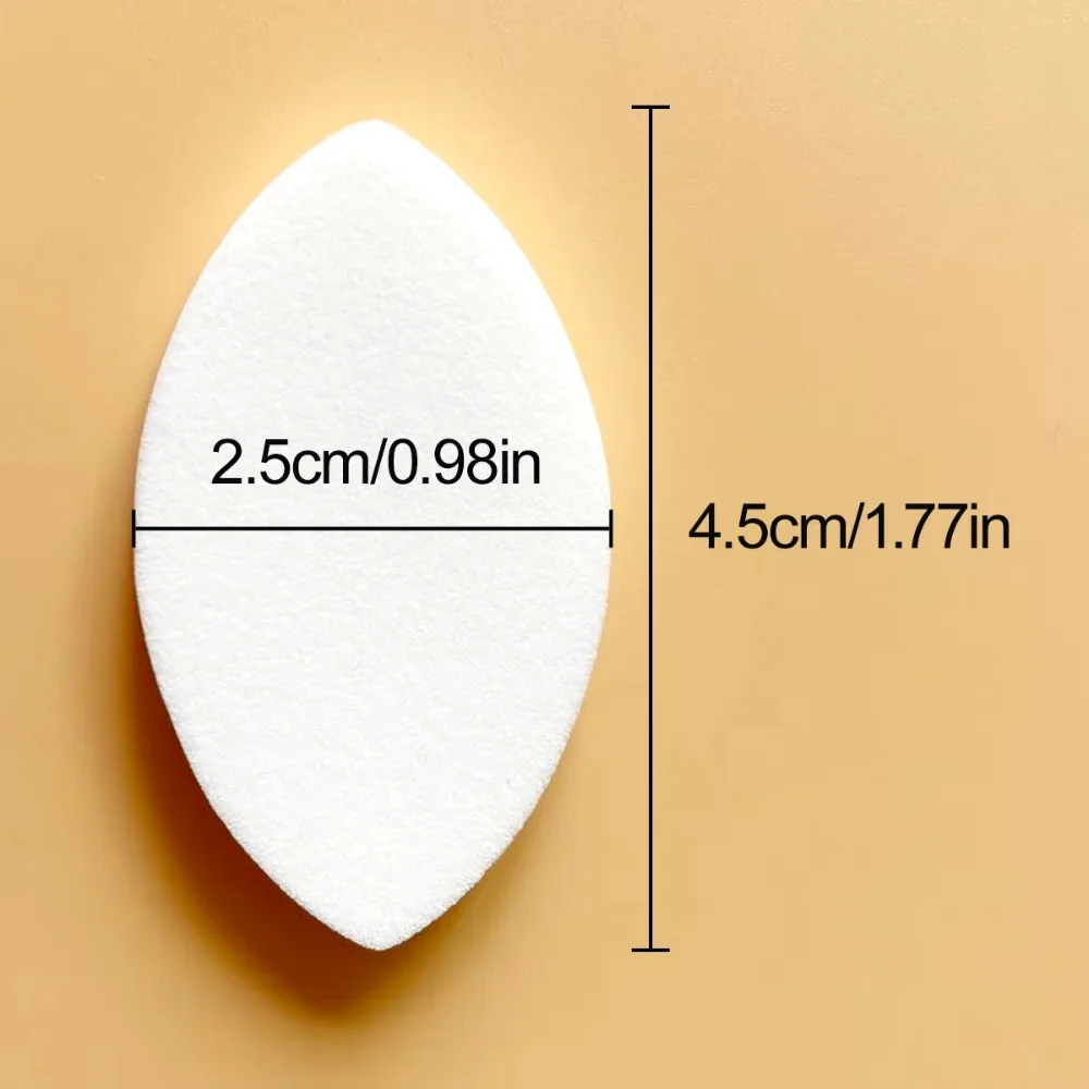 100PCS Soft False Eyelash Pads Reusable Lash Extension Practice Makeup Puffs Small Eye Shape Sponge Beginner Lash Map Training