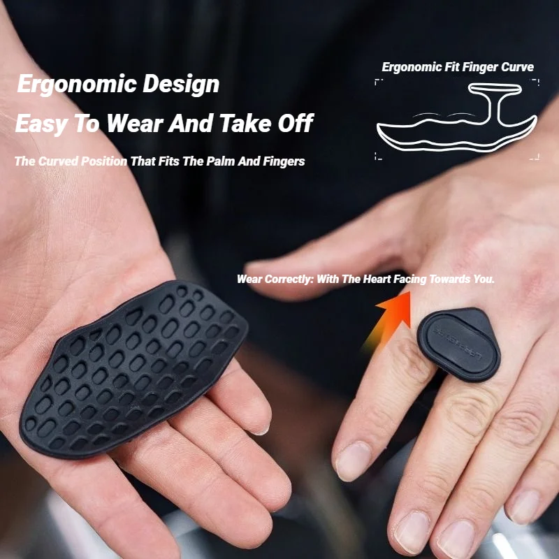 2Pcs Weight Lifting Grips Workout Gloves 2