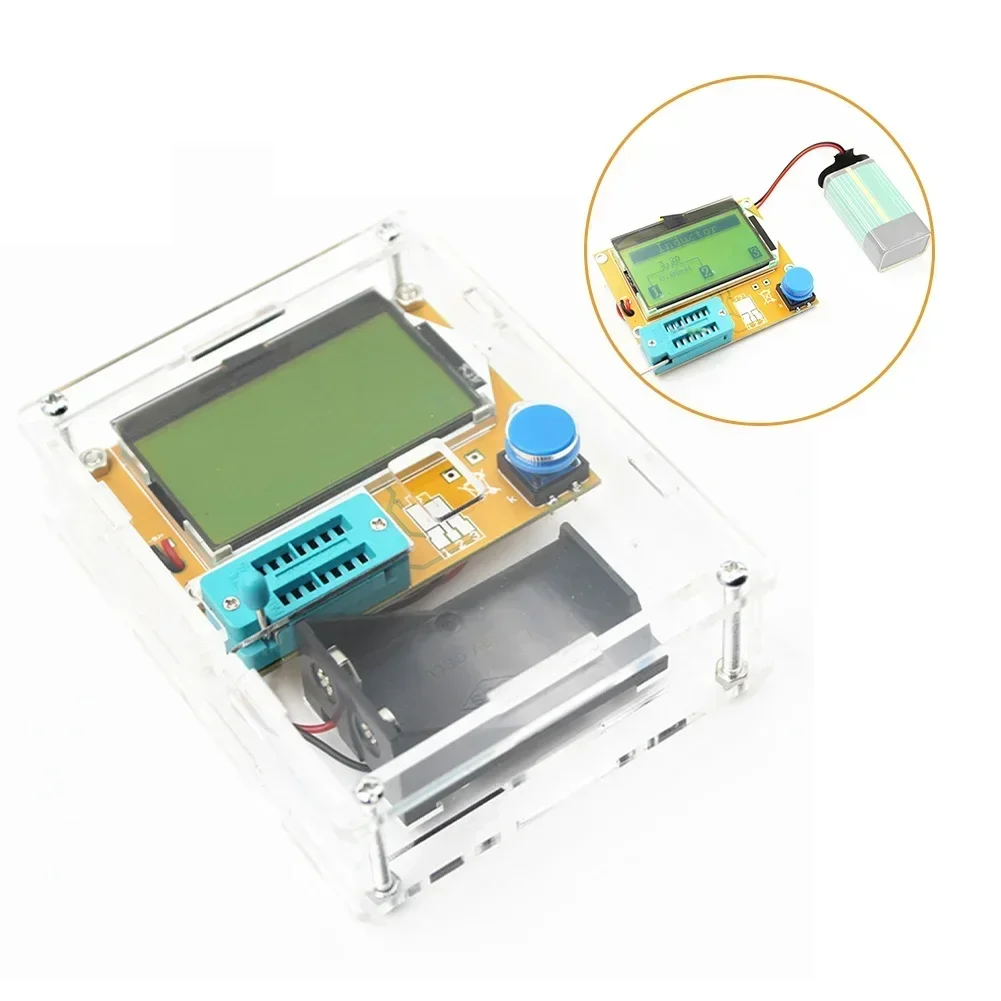 LCR-T4 Mega328- Digital Transistor Tester Resistance Capacitance Diode Triode Capacitance Resistance ESR Meter MOS PNP NPN LCR 3