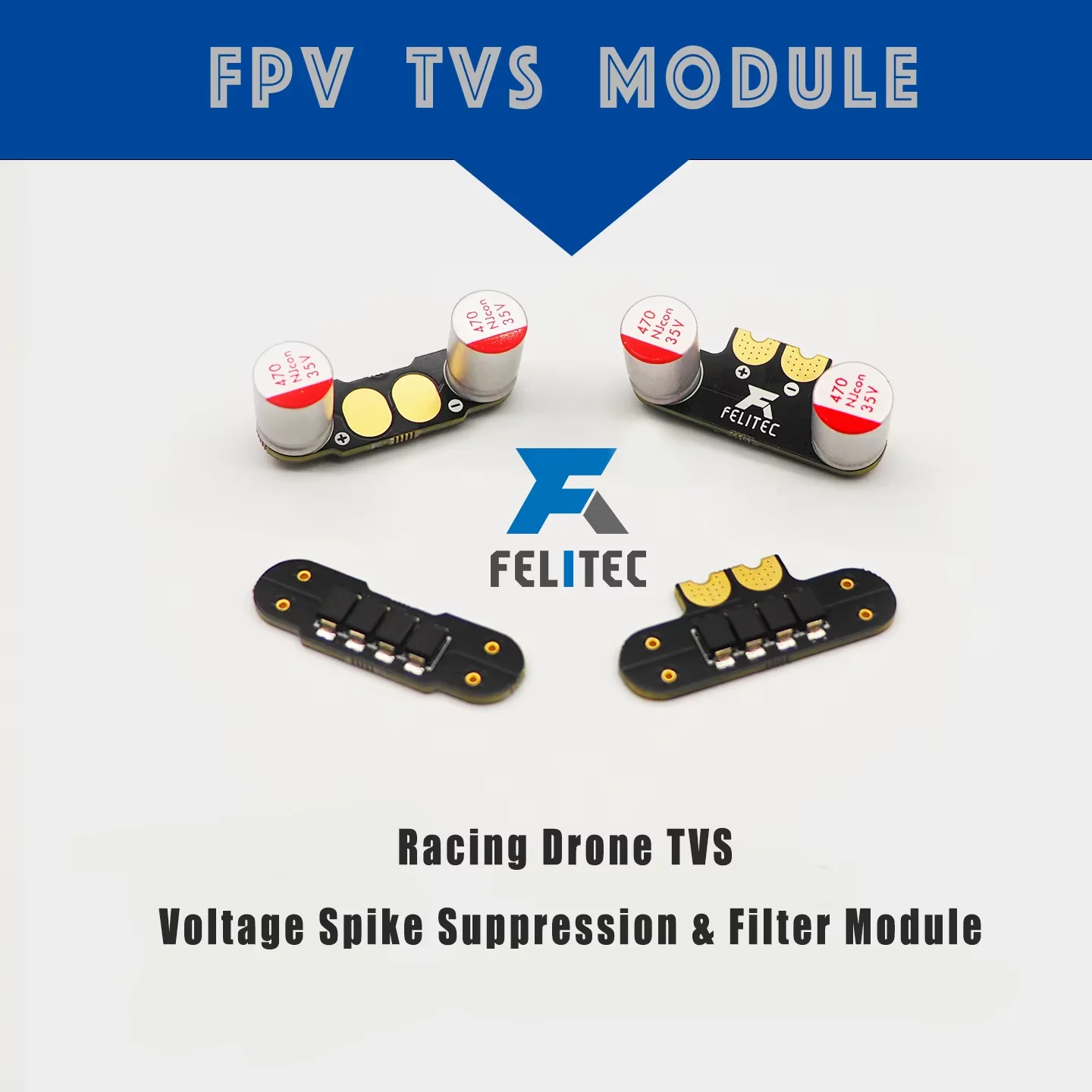 Condensateur 2200uF 8s pour Drone FPV - Filtre Alimentation