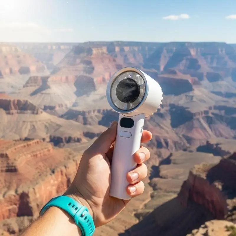 Handheld Mini Turbine USB Rechargeable High Power Cooling Fan Lightweight For Outdoor Sports Camping_voghion.com