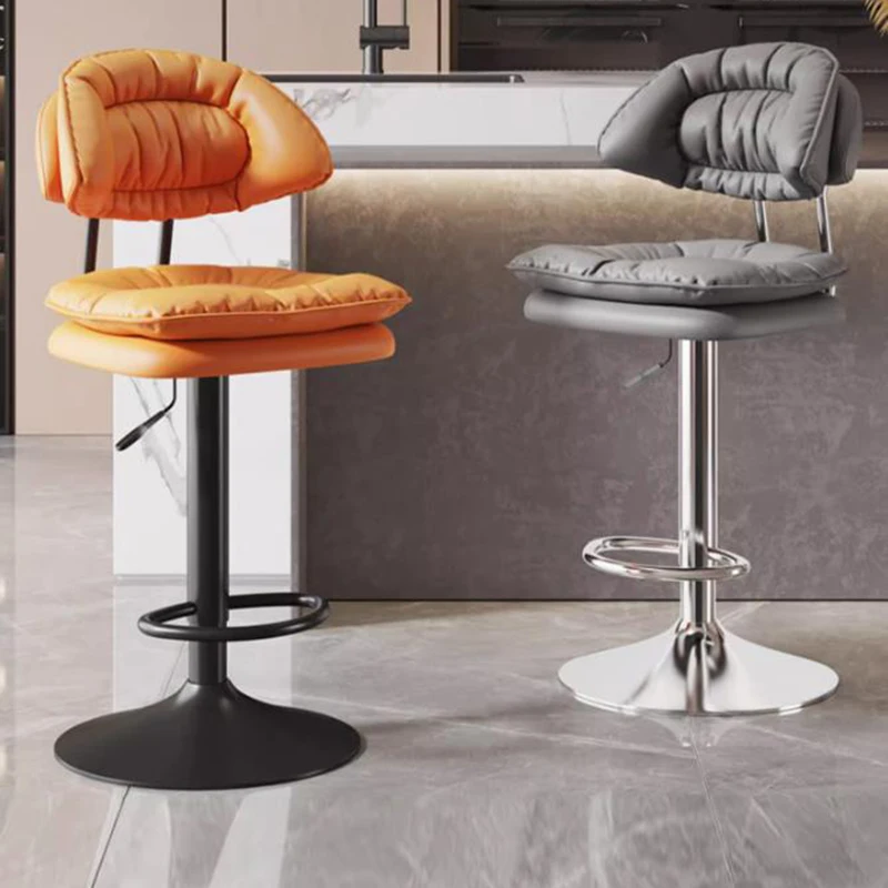 Office Nordic Bar Chairs Luxury Modern Swivel High Stool Bar Chairs Reception Adjustable Home Furniture Chaises Hautes LLBC