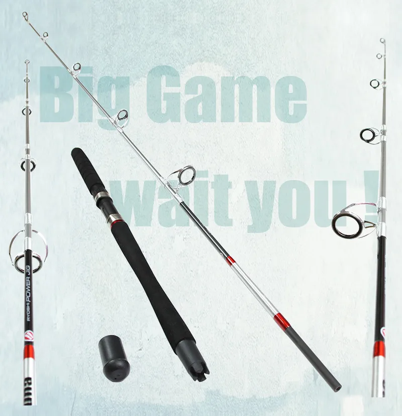 New Fishing Jigging Boat Rod Spinning 99% Carbon Sea Fishing Rod Boat Saltwater Fishing Rods White China 1.8m Superhard Big Game  (6)