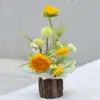 Dried Flower Packaging Bark Barrel Faux Tree Bark Dried Flower Packaging Box Flower Vase Christmas Xmas Decor Bark Barrel Bucket 5