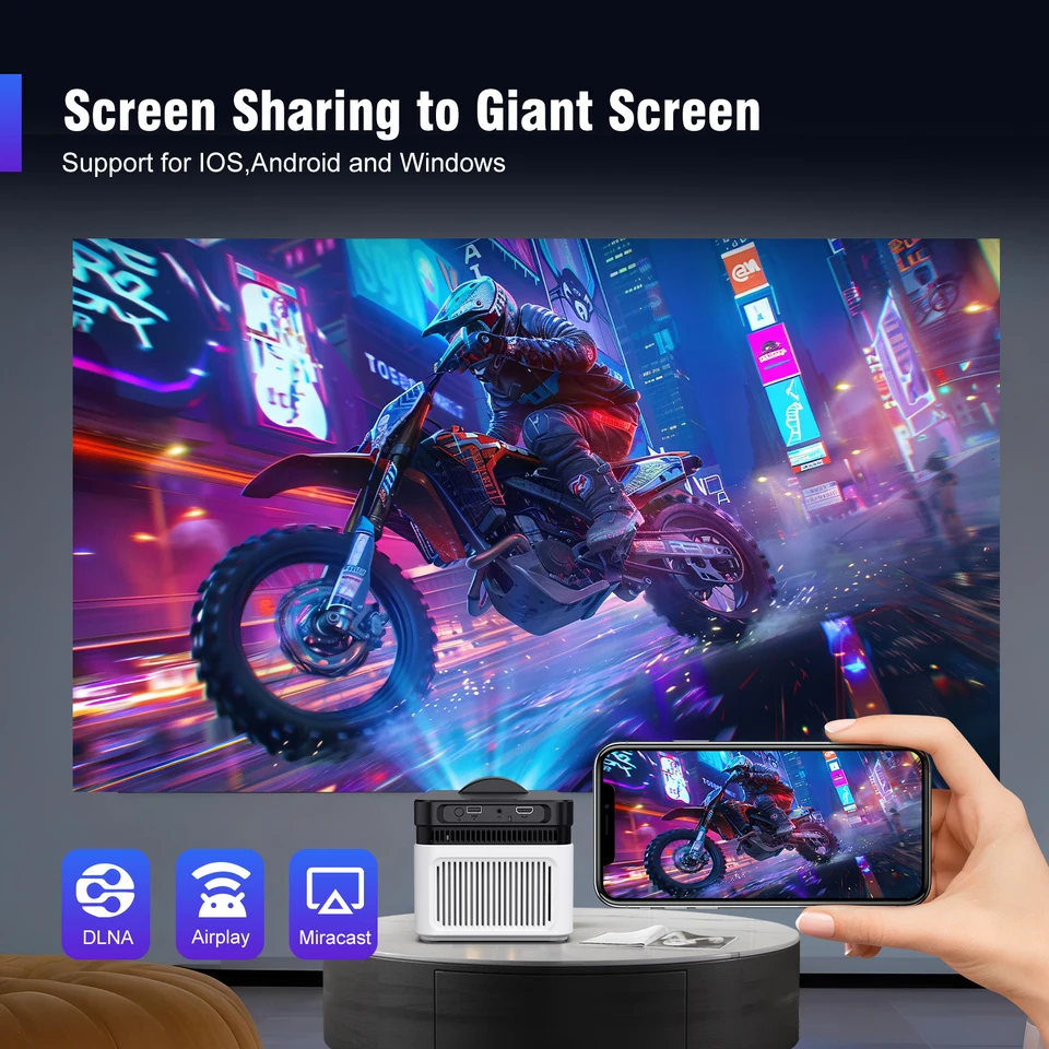 Magcubic-HY450 ansi超短焦点プロジェクター,8k 900 p,allwinner h716