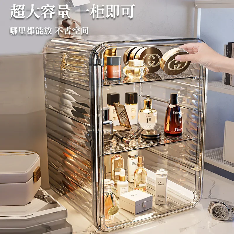 Transparent Cosmetic Box Makeup Jewelry Drawer Multifunctional Organizer Home Storage Box Light Luxury Cosmetic Organizer 4