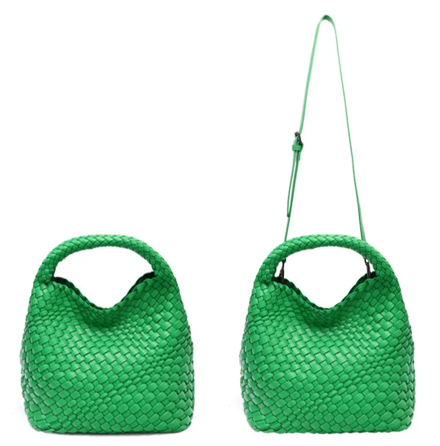 Ein Nischendesign gewebter Handtaschenkorb, modische trendige Umhängetasche mit einer Schulter, Sommer neue vielseitige Mutter und_voghion.com