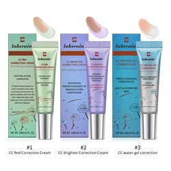 Set of 3 Color-Changing High-Coverage CC Cream with Centella for Flawless Face Base Makeup (3pcs)