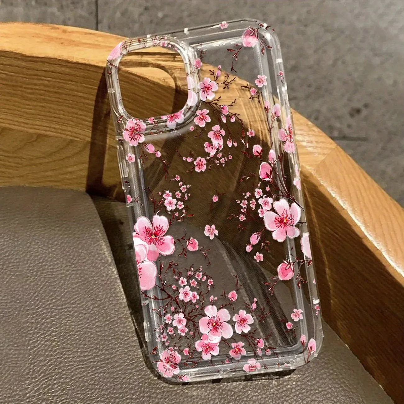 Cherry Blossoms Transparent Soft Phone Case - Clear Protective Floral Design Cover