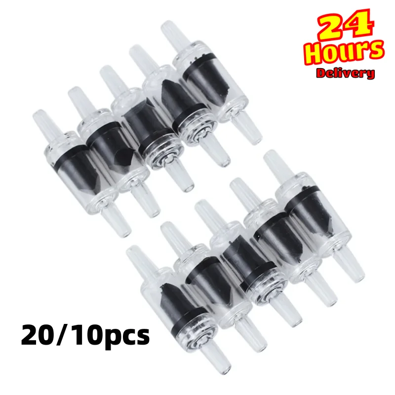 2010PcsAquariumAirPumpCheckValvePlasticOneWayNonReturnCheck