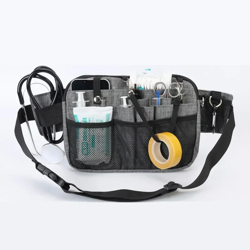 Large Portable Multifunctional Multi Pocket Nurse Fanny Pack Work Medical Gear Tool Storage Waist Bag Organizer Pouch