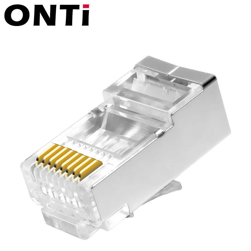 Ethernet Network Plug Network Cable Connector Ethernet Cable Connector RJ45 CAT6 Connector 8P8C Modular Plug Adapter Ethernet Cable Head 1Gbps Gigabit Network Crimp Crystal UTP 10/50pcs