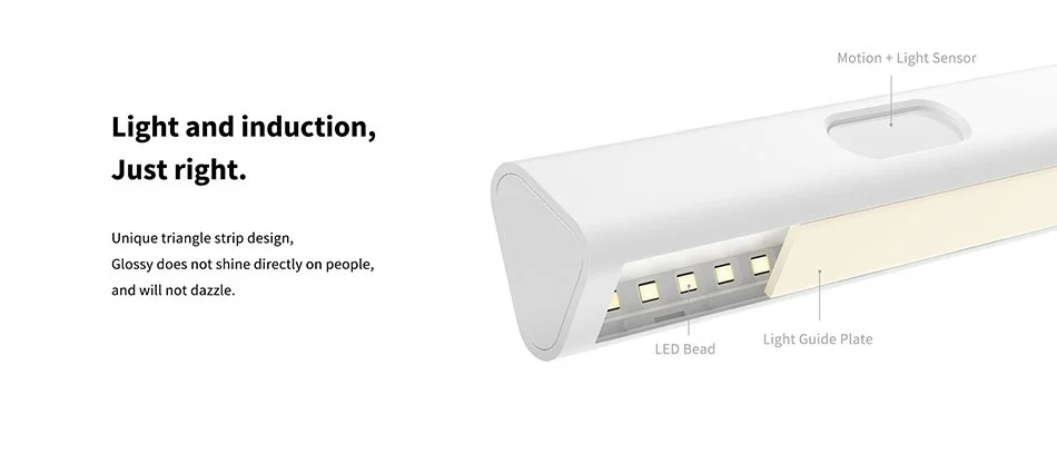 Induction LED Night Light Magnetic Installation with Human Body Light Sensor 2 L