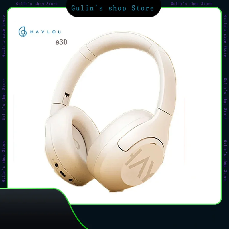 

New Haylou S30 Wireless Headphone With Microphone Bluetooth Anc Long Endurance Active Noise Reduction Headsets Low Delay Headset