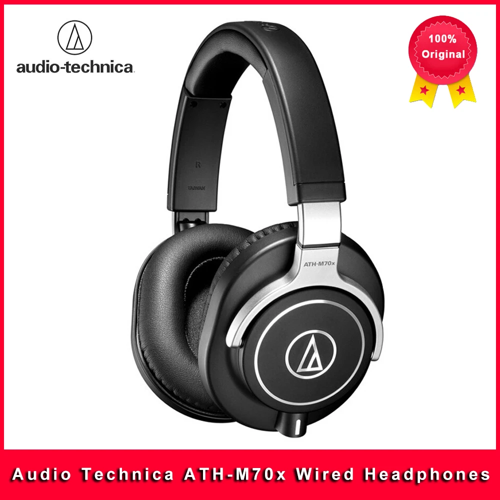 100% Original Audio Technica ATH-M70x Wired Earphone Professional Monitor Headphones Portable HIFI Earphone 1